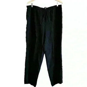 🌈 6/$60, Adolfo 100% Silk Saks Fifth Avenue Vintage Black Pants Large